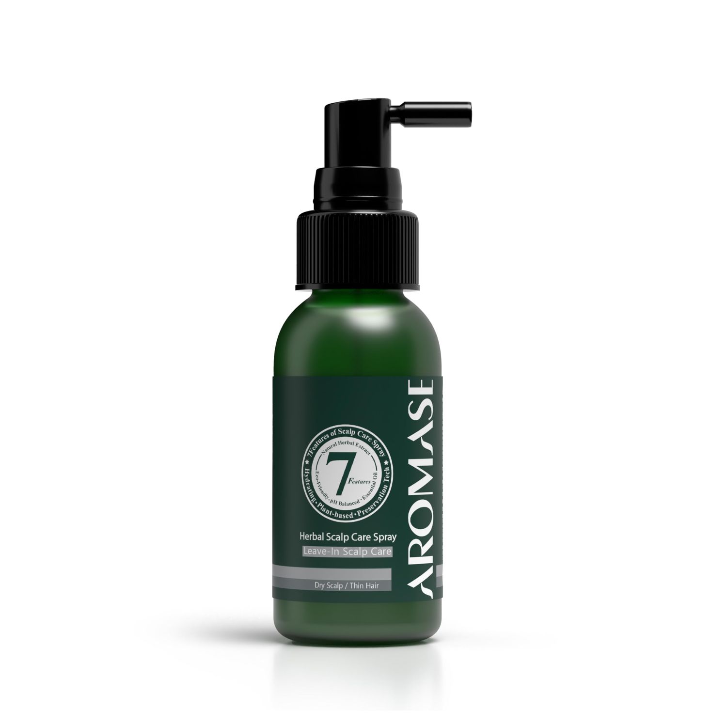 AROMASE Herbal Scalp Care Spray, ideal for dry scalp type with thinning hair, dandruff, hair loss, and sensitive scalp (4.06 Fl. Oz)