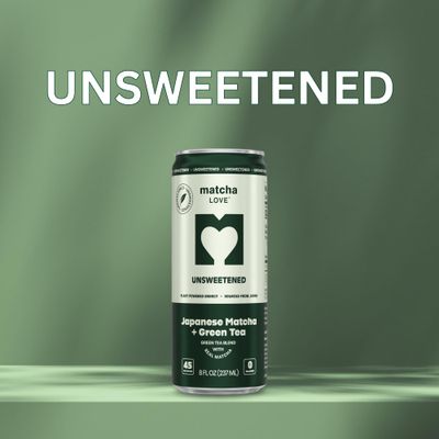 matcha LOVE Matcha Green Tea, Unsweetened, 8 Ounce (Pack of 12)