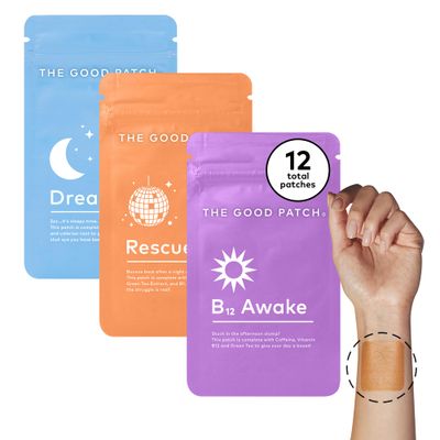 LA MEND The Good Patch Get Balance Mixed Bundle - Vitamin B12 Awake, Recovery, and Sleep Patches - Sustained Release Plant Powered Adhesive Patches for Adults (12 Total Patches)