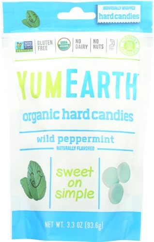 YumEarth, Organic Refresh Mints, Wild Peppermint, 3.3 oz (93.5 g) - 2pc