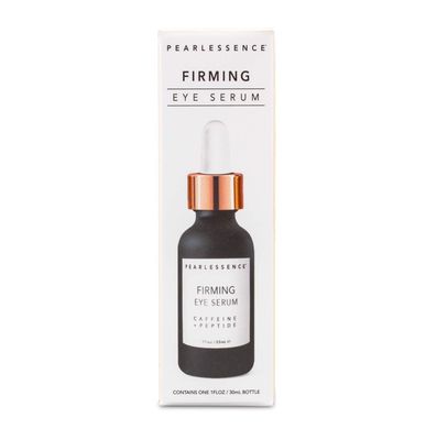 Pearlessence Firming Eye Serum with Caffeine Peptide - Rejuvenates Puffy Eyes Reduces Under Eye Bags Made in USA Cruelty Free (1oz)