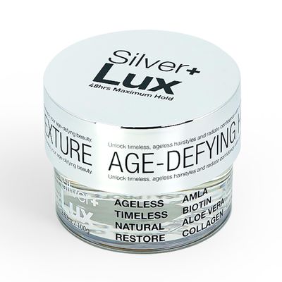 Lux Collection Edge Lux Edge Control Wax 48 Hour Maximum Hold No Flaking Natural Ingredients Scented Conditioning Styling Hair Gel Tamer (3.53 Ounce (Pack of 1), Silver)