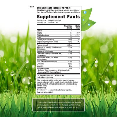 Irwin Naturals Power to Sleep PM - 60 Liquid Soft-Gels - with 6mg Melatonin, GABA, Ashwagandha, Valerian Root L-Theanine - 30 Servings