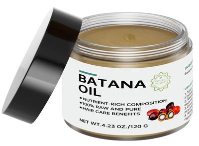 Batana Hair Growth Oil - 100 Natural, Organic, Honduran Source - Prevents Loss, Moisturizes Scalp, Restores Dry Hair - 4.23 OZ