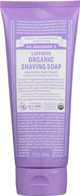 Dr. Bronner&#39;s Organic Lavender Shaving Soap, Vegan, Non GMO, 7 Fluid Ounce (Pack Of 1)