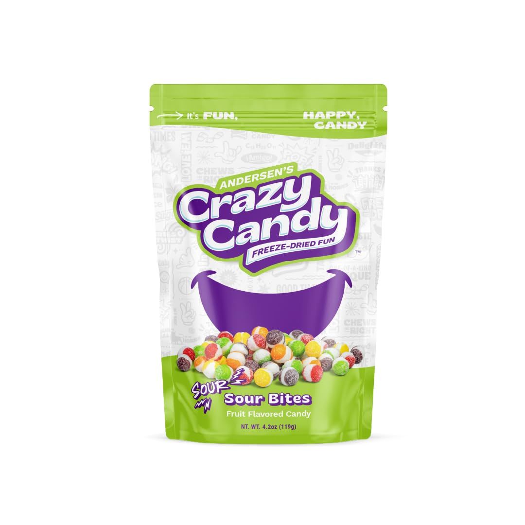 Andersen&#39;s Crazy Candy Freeze Dried Candy - Sour Bites