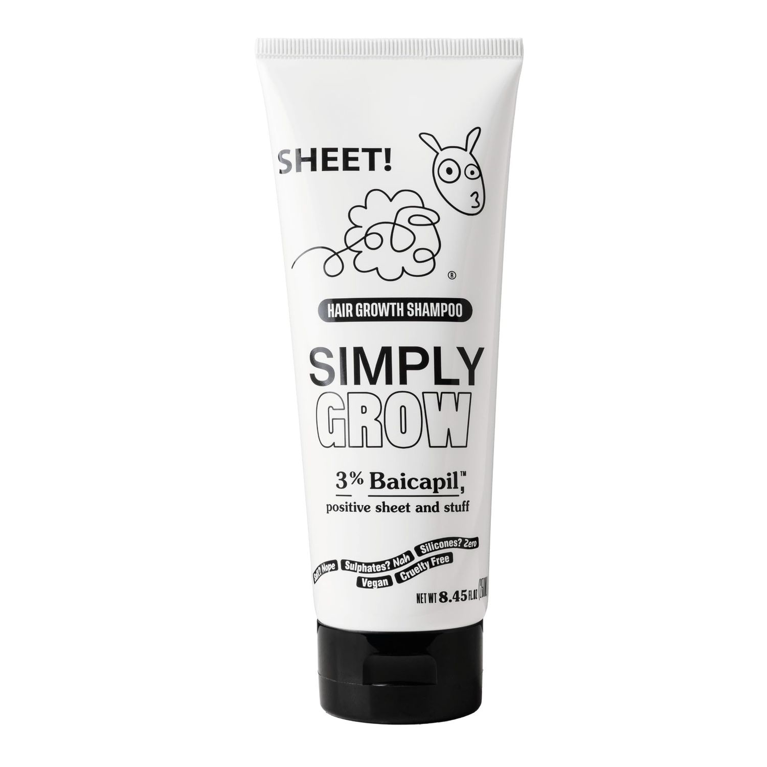 Hair Growth Shampoo - Stimulates Growth - Hair thickening - Regrowth hair - 8.45 fl oz (250 ml) - Vegan, Genderless, Sulfate and silicone-Free