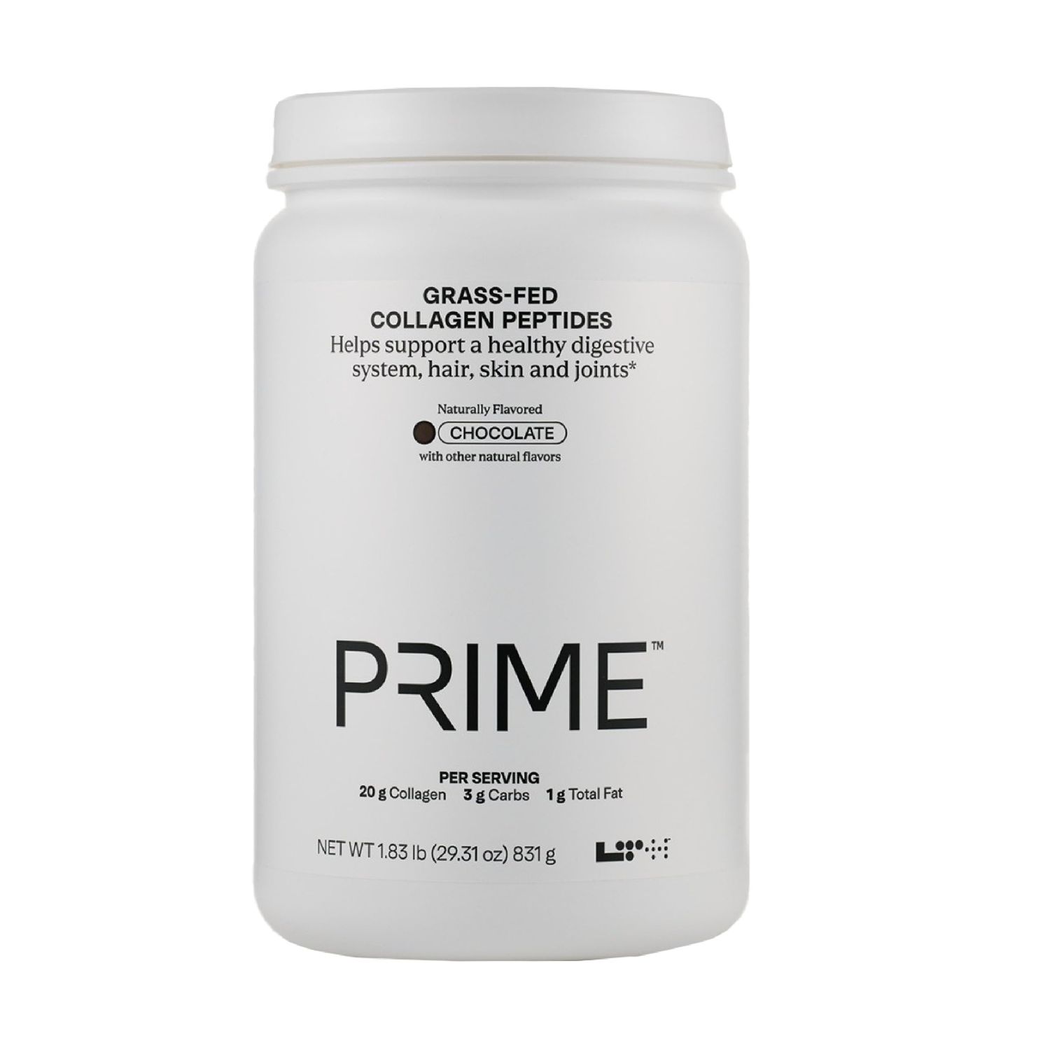 LTH Prime Collagen Peptides - Premium Collagen Powder for Digestive Health - Supports Healthy Joints, Hair, Nails Skin - Hydrolyzed Collagen from Grass-Fed Cows - Chocolate - 30 Servings