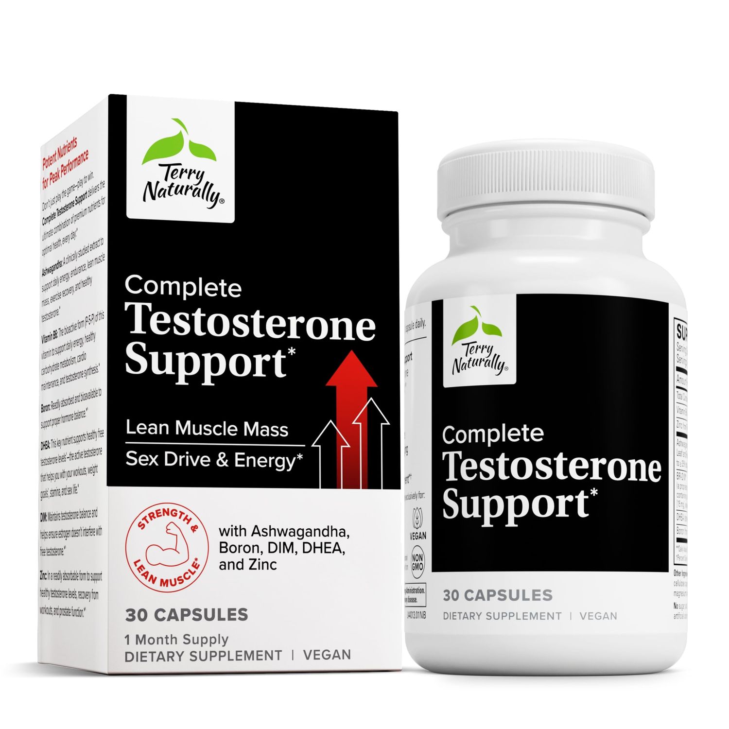 Terry Naturally - Complete Testosterone Support - Supports Lean Muscle Mass Sex Drive Energy