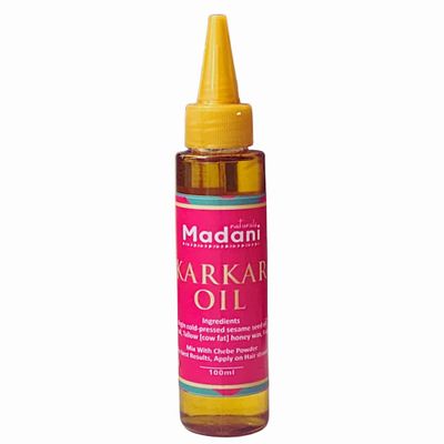 Madani Naturals Karkar Oil to Stop Hair loss, Strenghten Hair and Promote Hair Growth Reduce Dryness - Increase Moisture 100ml