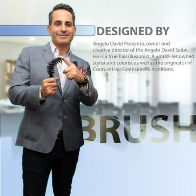 Flex Brush Vented Hair Brush for Blow Drying, Flexible Bristle for Women Kids, Detangling, Massages Scalp for Hair Growth, Lightweight Vented for Faster Drying, Boar Bristle Nylon Mix (Black)