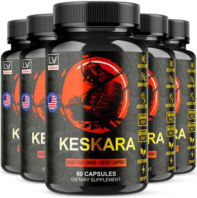 (5 Pack) Keskara Pills for Men, Keskara Pills, Keskara, Keskara Capsules for Men, Keskara Premium Supplement Support - All Natural Formula, Keskara Advanced Formula, 300 Capsules for 5 Months
