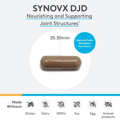 XYMOGEN SynovX DJD - Helps Maintain Healthy Joints Provides Joint Tissue Building Blocks with MSM, Green-Lipped Mussel, Chondroitin Sulfate, Glucosamine Sulfate, Hyaluronic Acid (120 Capsules)