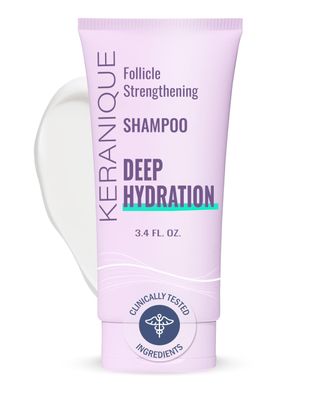 Keranique Deep Hydration Shampoo for Women - Floral Scent - 12 fl oz - For Adults with Thinning Hair, pH Balanced, Paraben Free, Sulfate Free