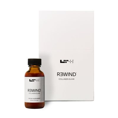 LTH Rewind Collagen Elixir - with Collagen Peptides, Hyaluronic Acid Antioxidants - Supports Hair, Skin, Joint Bone Health - Berry-Sorbet, 30 ml (15 Pack)