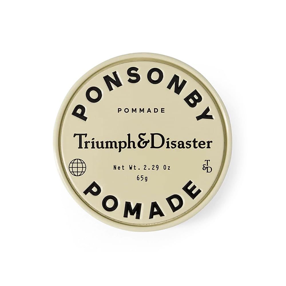 TRIUMPH DISASTER Ponsonby Pomade Medium Hold Styling Wax for Fine to Thick Hair - High Shine, Non-Greasy Finish for Men, 65g