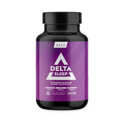 Delta Sleep by HTLT Comprehensive Sleep Supplement with Ashwagandha, Melatonin, 5-HTP, GABA L-Theanine Magnesium Glycinate to Maintain GABA Levels Valerian Root for Sleep, (90 Capsules)