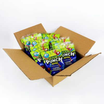 Sour Punch Bites, Assorted Sweet Sour Fruit Flavors, Chewy Candy, 5 Ounce (Pack of 12)
