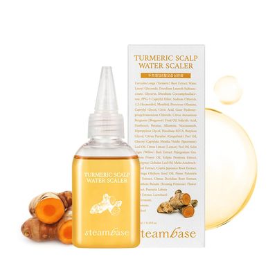 STEAMBASE Turmeric Scalp Water Scaler Scalp Exfoliator for Itchy Dry Scalp, Thinning Hair, Buildup Remover, Treatment for Excess Sebum Oily Greasy Hair Korean Hair Care Products, 1.69 fl oz