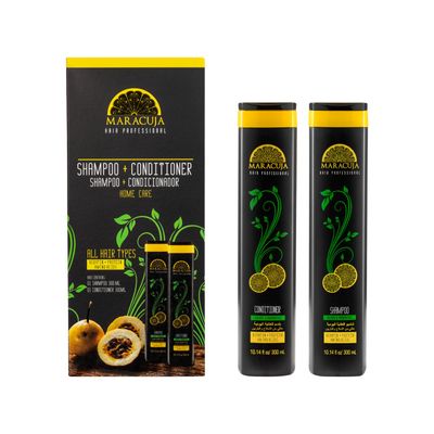 Maracuja Shampoo Conditioner set - Sulfate and Paraben-free - For all hair types (Pack of 2) - 10.14 fl oz