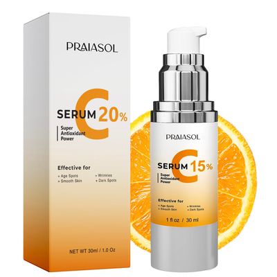 Total Package Serum: Super Vitamin C Serum for Women Over 70 - Advanced Anti-Aging Formula for Face Hydrating, Firming, Lifting Wrinkle Reduction 1oz