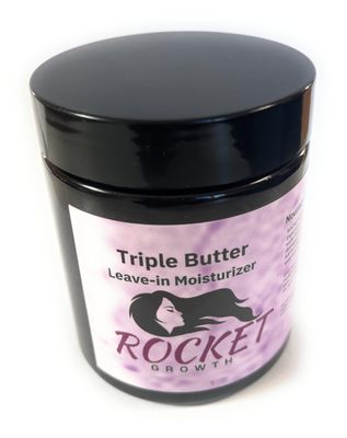 Rocket Growth Triple Hair Butter (Shea Butter, Cocoa Butter, Mango Butter) Leave-in Moisturizer. All Natural Organic Ingredients