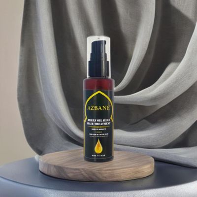 KENZADI Premium Moroccan Argan Oil Silky Hair Facial Hair Beard Repair Treatment By Azbane 100 pure Oil (60 ML, 2oz)