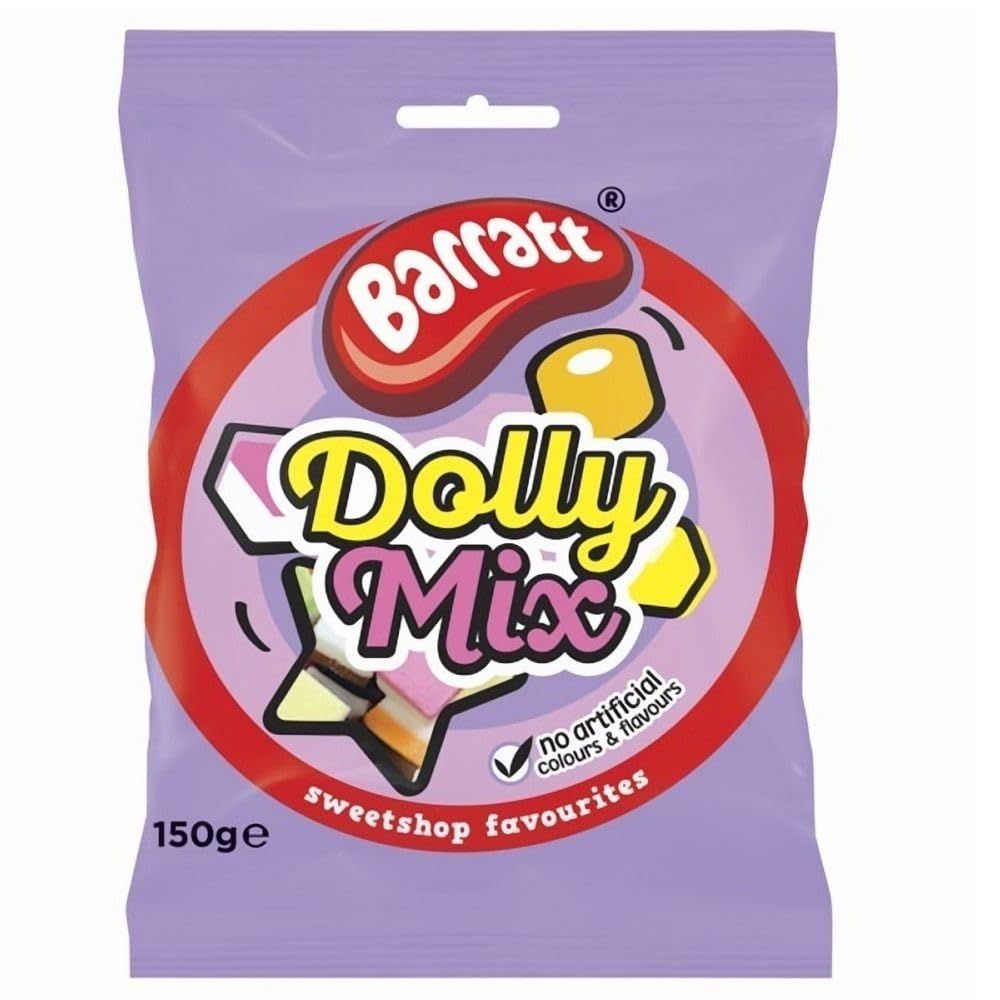 Barratt Dolly Mix Multicoloured Candy and Jelly Sweets (150g x 6)