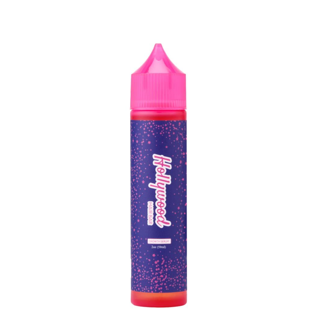 Hollywood Hair Bar Hair Oil Regrowth Serum - Regular Strength, Made with All-Natural Essential Oils (Squeeze Bottle) 2 oz