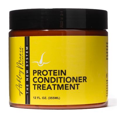 The Hair Diagram - Ashley Marie Protein Conditioner Treatment - Natural Strengthening Conditioner Enriched with Argan Oil Hydrolyzed Wheat Protein - Color Safe - Paraben Sulfate Free - 12oz