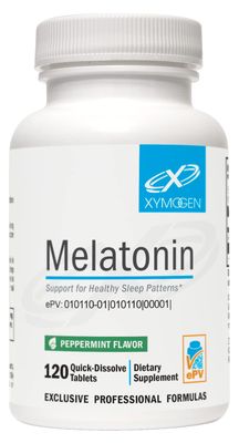 XYMOGEN Melatonin - Peppermint Lozenges - 3mg Melatonin Supplement for Nighttime, Antioxidant Immune Support (120 Quick-Dissolve Tablets)