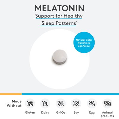 XYMOGEN Melatonin - Peppermint Lozenges - 3mg Melatonin Supplement for Nighttime, Antioxidant Immune Support (120 Quick-Dissolve Tablets)