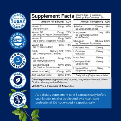 Pre Conception Male Fertility Supplement - Semen Volume Booster with CoQ10, Maca Root, Methyl Folate D-Aspartic Acid - Mens fertility Supplement for Sperm Motility - Conception for Him, 180 Count