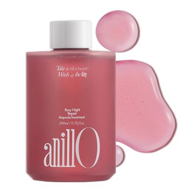 Rosy Night Repair Hair Ampoule Treatment - Water-to-Cream Formula for Damaged Frizzy Hair - Protein, Peptide Amino Acid - Color Safe, Sulfate Paraben Free, Musky Floral Scent, 6.76 fl. oz