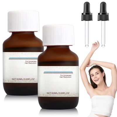 scrlous 2PCS Rotundus Oil, oil hair removal,60ML Oil Natural, Rotundus Oil Decrease Hair Growth with Dropper