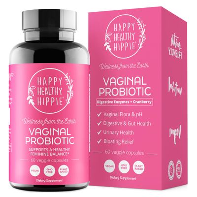 Vaginal Probiotics for Women - ph Balance for Women Cranberry D-Mannose 10 Strains BV, Yeast, Flora Odor Control Female Urinary Tract, Gut Digestive Health Support Pills, 60 Ct