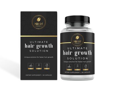 Hair Growth Supplement for Women,Thicker, Fuller, Stronger Hair. Promotes Massive Regrowth. Anti-Hair Loss Treatment, 1 Month Supply, 100 Vegan