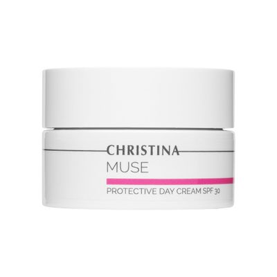 -CHRISTINA- Muse Protective Day Cream with SPF 30 and Hyaluronic Acid Hydrating Cream for Face Shields Face Skin Face Moisturizer for Normal Dry Skin 50ml