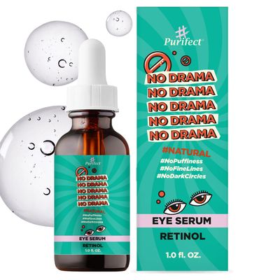 Natural Facial Serum - Anti Aging Moisturize Sensitive Skin - 30ml 1 fl oz - Tee Tree Vitamin C Shea Butter Hyaluronic Acid Multivitamin Purifect (Retinol Eye Serum)