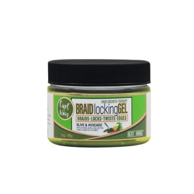 NEXT IMAGE - Braid Locking Gel Olive Avocado 3oz