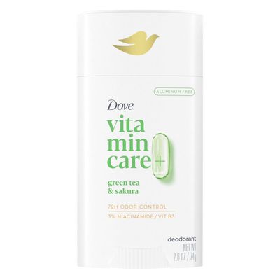 Dove VitaminCare Deodorant Stick Green Tea Shakura Aluminum Free 2.6 oz