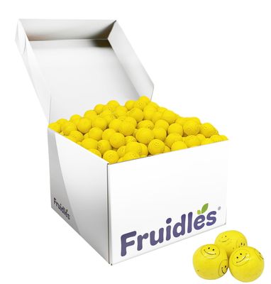 Fruidles Smile Face Chewing Gum Balls Flavored Candy Buffet Treats, Machine Size Refills, Kosher Certified Parve, 1&quot; Inch (5 Pounds (Bulk))
