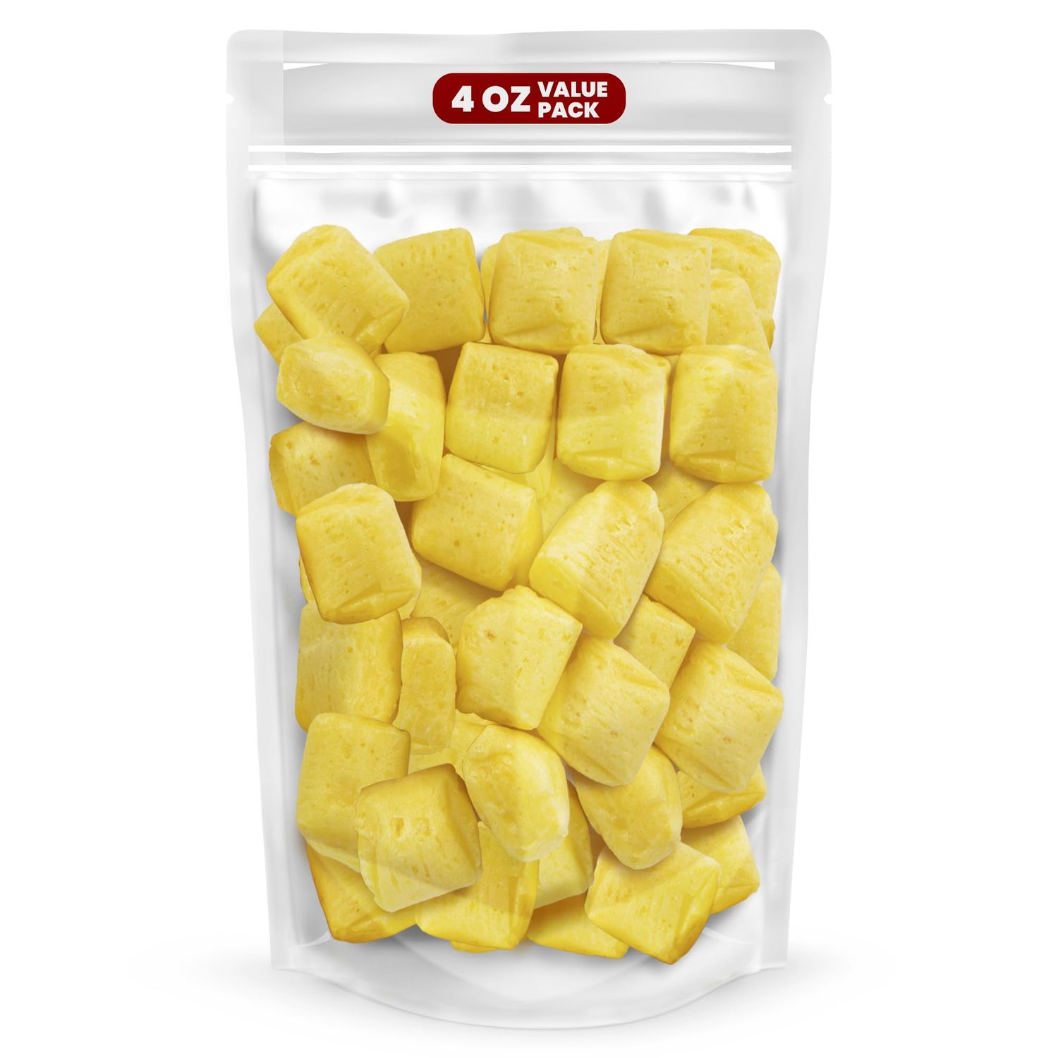 Premium Freeze Dried Fruit Candy Chews, 4 Ounces Freeze Dried Lemon Candy Flavor (Lemon)