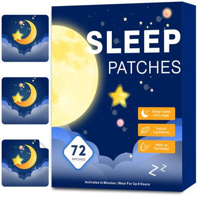 Zcokail 72 Sleep Patches for Adults Extra Strength, Sleep Patch with Melatonin Valerian, All-Natural Deep Sleep Support Patches for Women Men, Long-Lasting Night Comfort