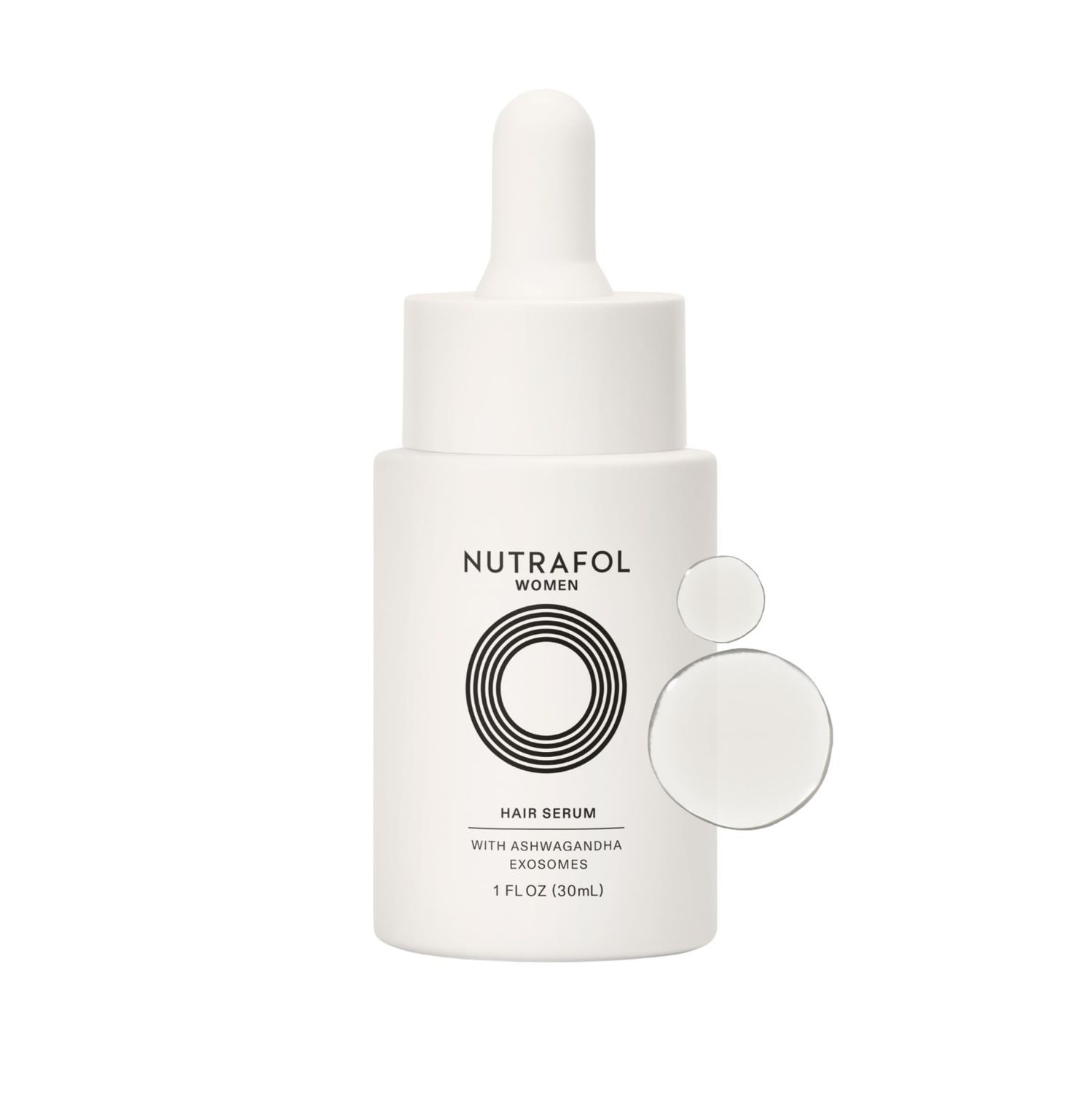 Nutrafol Women&#39;s Hair Serum, Supports Visibly Thicker and Stronger Hair, Vegan, Lightweight and Fast-Absorbing - 1 Fl Oz, 1 Bottle