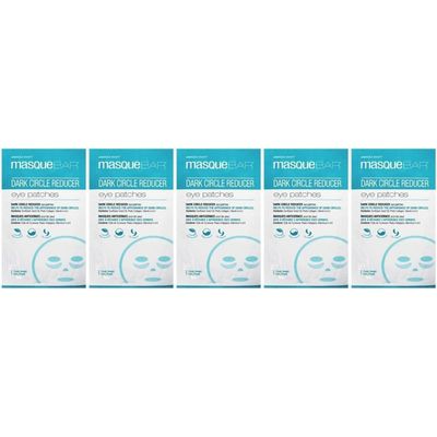 masque BAR Eye Mask Patches Dark Circle Reducer (5 Pairs) - Korean Under Eye Skin Care Treatment - Diminishes the Appearance of Under Eye Dark Circles Prevents Premature Signs of Aging - Moisturizes