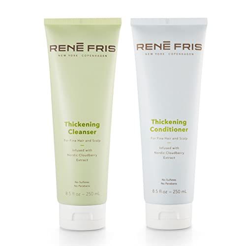 RENEFRIS Thickening Shampoo and Thickening Conditioner 250ml - Volumising 2-in-1 Shampoo and Conditioner for Fine Hair, Sulfate and Paraben Free, Promotes Natural Growth and Maximum Fullness 8.5 FL oz