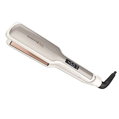 Remington Shine Therapy 2 inch Hair Straightener, Flat Iron Infused with Argan Oil Keratin, Professional Ceramic Flat Iron for Less Frizz, Shiny Smooth Hot Styling Tools