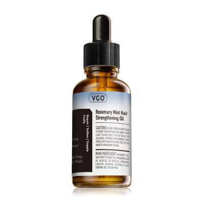 VGO Rosemary Oil for Hair Growth Care Oil 2.02 oz - Strengthening, Nourishing Repairing, Reduces Split Ends, Improves Hair Texture, Safe for All Hair Types
