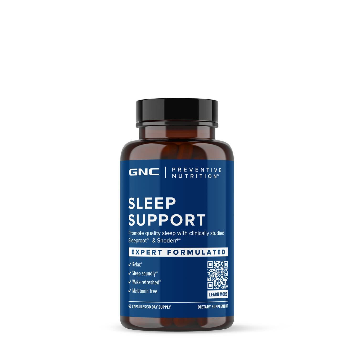 GNC Preventive Nutrition Sleep Support - 60 Capsules 30 Servings